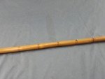 Vintage Bamboo Crook Handle Walking Stick Cane