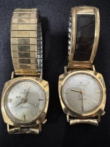 Vintage Hamilton Electric Gold-Filled Watches for Repair