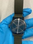 Vintage Bulova Military Automatic Green Leather Watch