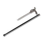 Cobra-Handled Sword Walking Cane with Sheath