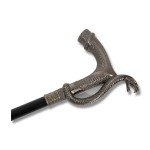 Cobra-Handled Sword Walking Cane with Sheath