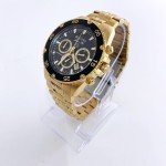 Vintage Bulova Gold/Black Marine Star Chronograph Watch