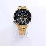 Vintage Bulova Gold/Black Marine Star Chronograph Watch