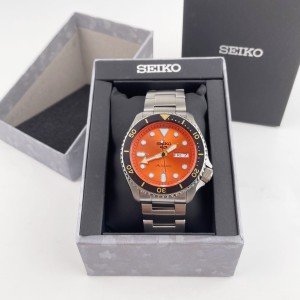 Seiko 5 Sports Men's Automatic Watch - Orange Dial
