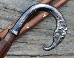 Victorian Brass Handle Wooden Walking Cane