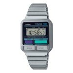Casio Vintage Silver Digital Watch A120WE-1A