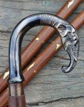 Victorian Brass Handle Wooden Walking Cane
