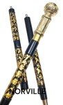 Elegant Wooden Walking Cane - Vintage Handmade Style