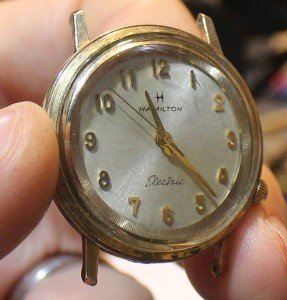 Hamilton Nautilus 505 Electric Gold Plate Watch Parts