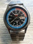 Seiko 5 Sports Men's Watch - Blue/Red Dial