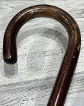 Vintage 36” Dark Brown Wooden Walking Cane