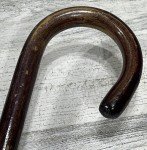 Vintage 36” Dark Brown Wooden Walking Cane