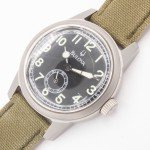 Bulova WWII Military-Style Stainless Steel Watch