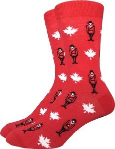 Canada Maple Leaf & Canadian Mounties Socks for Men
