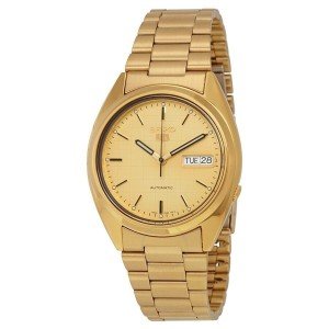 Seiko 5 Automatic Gold-Tone Men's Bracelet Watch
