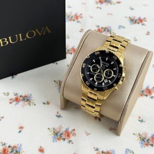 Bulova Marine Star Black Dial Men's Watch