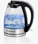 Black Electric Glass Kettle by Hamilton Beach