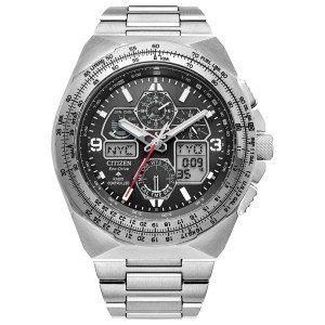 Citizen Eco-Drive Silver Chronograph Watch for Men