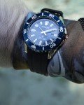 Citizen Eco-Drive Vintage Black Polyurethane Watch