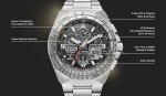 Citizen Eco-Drive Silver Chronograph Watch for Men