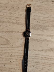 RADO Swiss Vintage Black and Gold Timepiece