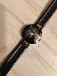 RADO Swiss Vintage Black and Gold Timepiece