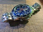 Men's Citizen Eco-Drive Blue Chronograph Watch