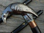 Vintage Victorian Cane with Brass Handle Gift