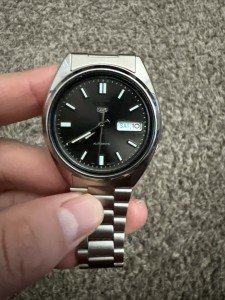 Seiko 5 Sports Automatic Gray Sunburst Watch