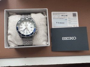 Seiko 5 Sports GMT Automatic Watch - White Dial