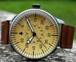Vintage Aviator Watch with Leather Band