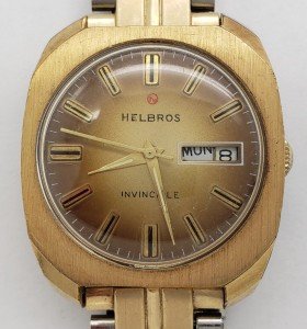 Vintage Helbros Day & Date Men's Wristwatch