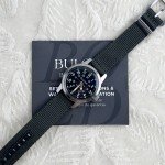 Bulova Men's Military Hack Black Dial Watch