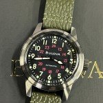 Vintage Bulova Hack 38MM Black Dial Watch