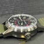 Vintage Bulova Hack 38MM Black Dial Watch