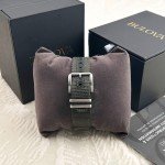 Bulova Men's Military Hack Black Dial Watch