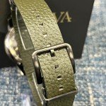 Bulova Hack 38MM Black Dial Leather Strap Watch