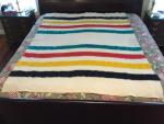 Hudson Bay Vintage Wool Blanket, Made in England