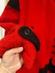 Hudson's Bay Wool Coat with Red Black Stripes