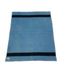 Vintage Hudson Bay Wool Blanket - Light Blue 68x87in