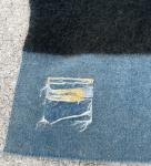 Vintage Hudson Bay Wool Blanket - Light Blue 68x87in