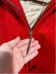 Hudson's Bay Wool Coat with Red Black Stripes