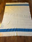 Hudson's Bay Co Vintage Blue Stripe Wool Blanket