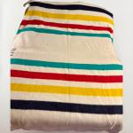Vintage Hudson’s Bay 4-Point Wool Blanket 90"x75