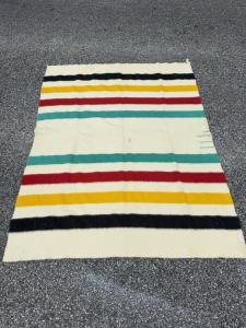 Hudson’s Bay Vintage Wool Blanket 80 x 62