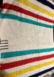 Vintage Hudson’s Bay 4-Point Wool Blanket 90"x75