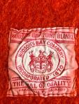Vintage Hudson Bay Wool Blanket, Red/Black Stripes
