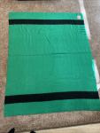 Hudson’s Bay Vintage Wool Blanket with Black Stripe