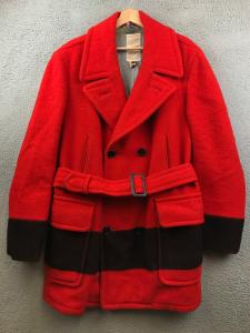 Vintage Hudson's Bay Point Blanket Coat - Red/Black