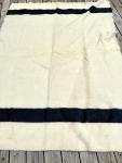Hudson's Bay Vintage Wool Blanket with Black Stripe